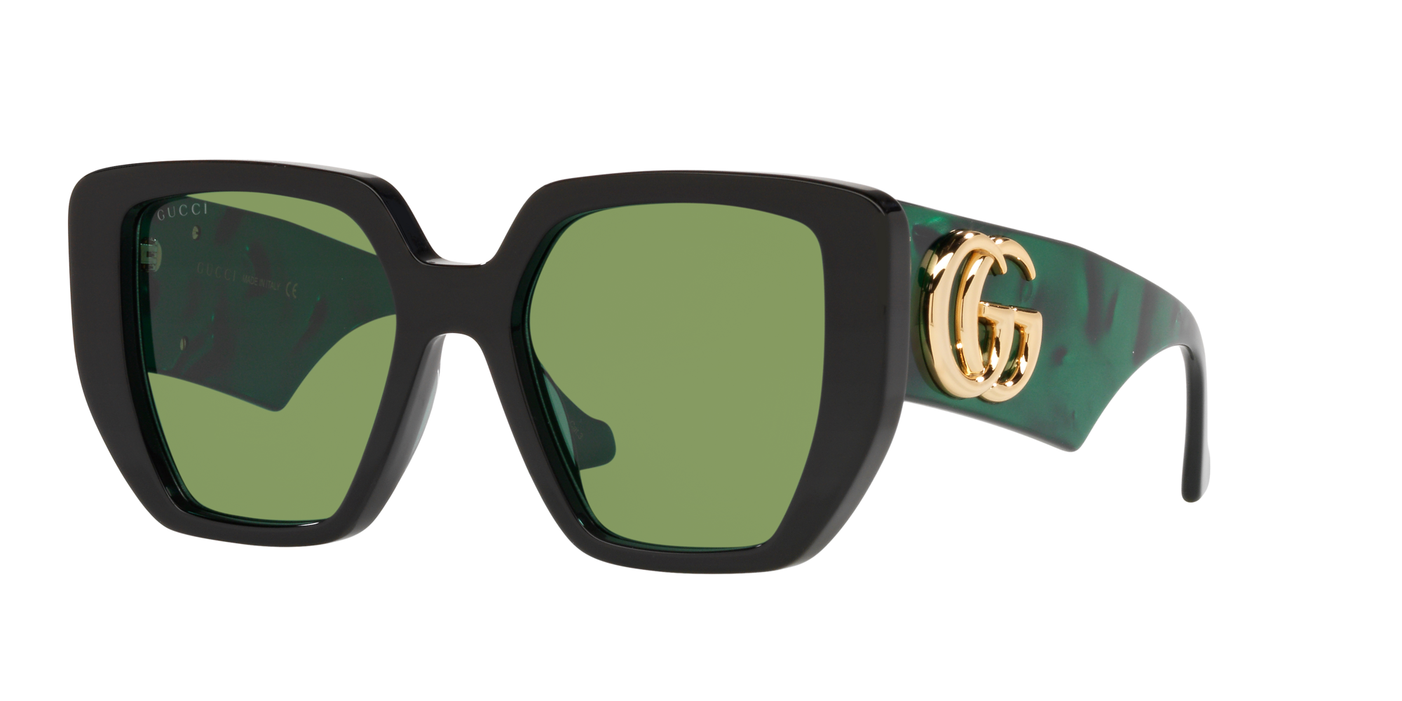 Gucci GG1325S 001 GG Rectangle Sunglasses - US